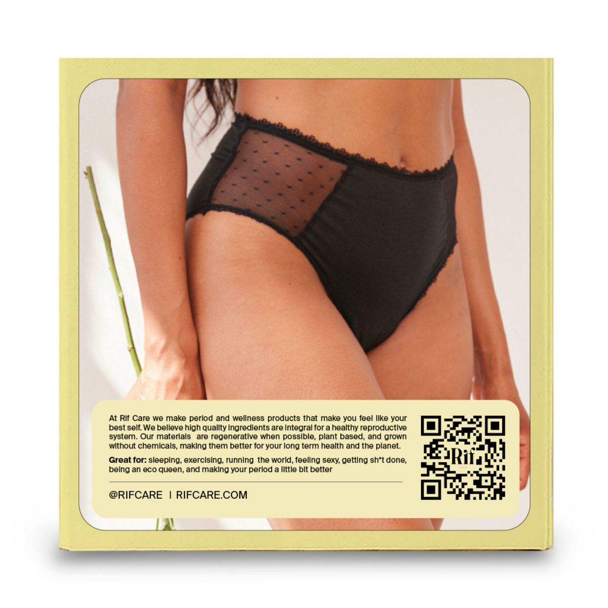 Panties Menstruales Rif Care de Algodón Orgánico – Absorbentes y Reutilizables