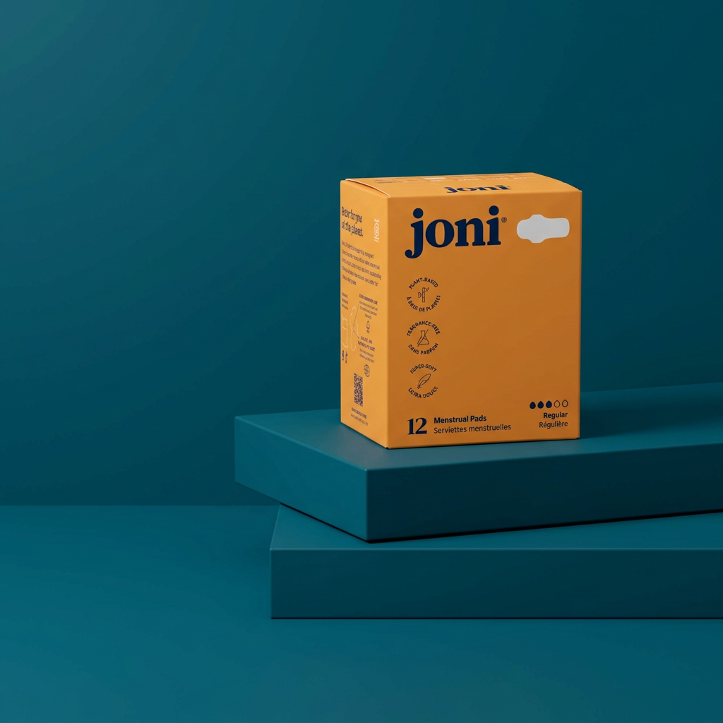 Toallas Sanitarias Joni de Bambú Orgánico – Flujo Regular | 12 Unidades