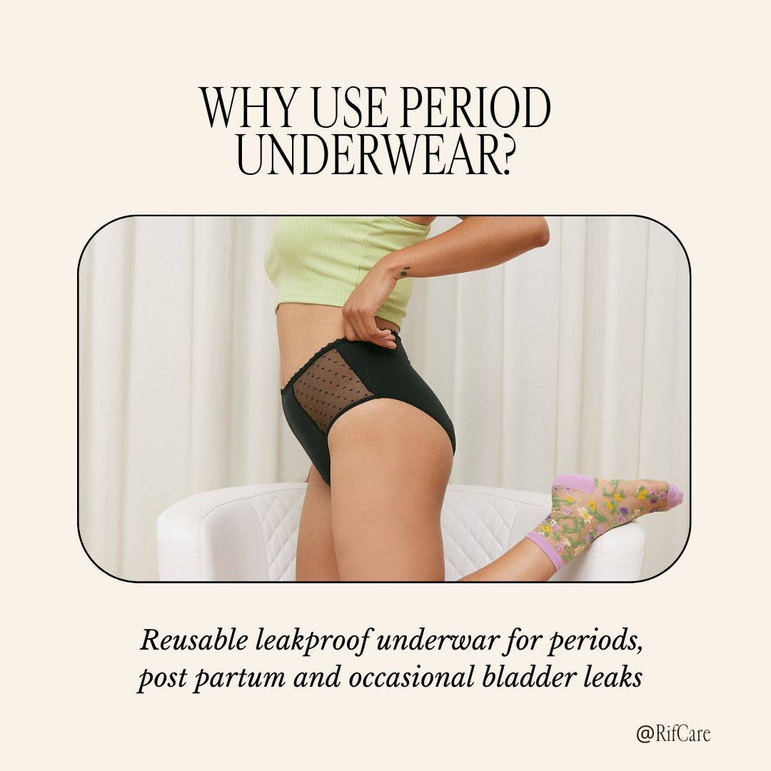Panties Menstruales Rif Care de Algodón Orgánico – Absorbentes y Reutilizables