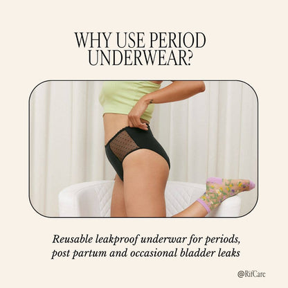 Panties Menstruales Rif Care de Algodón Orgánico – Absorbentes y Reutilizables